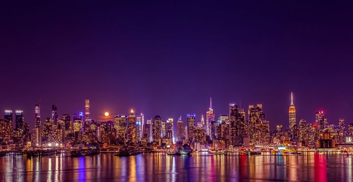 new york city night colors