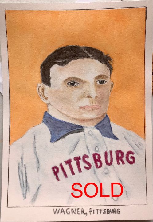 T206 Honus Wagner baseball card, Pittsburg Pirates, Honus Wagner T-Shirt by  Thomas Pollart - Fine Art America