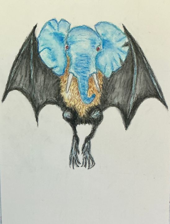Elephant Rabbit Bat African Elephant Bat - Addison - Paintings & Prints, Animals, Birds ...