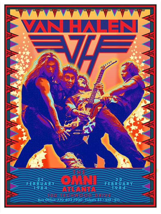VAN HALEN at the OMNI Atlanta 1984 - David Edward Byrd