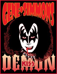 Portrait of Gene Simmons from 1978 S
