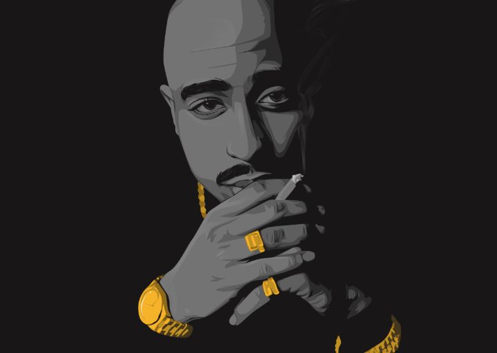 Tupac Shakur - Givrar Graphics - Digital Art & AI, People & Figures ...