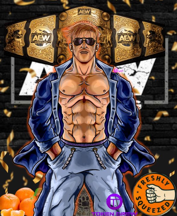 The Orange One, Orange Cassidy - Token Drew- Pro Wrestlers - Digital Art,  Sports & Hobbies, Wrestling - ArtPal