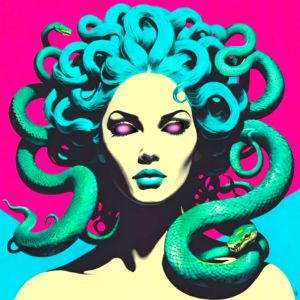 Screaming Dusa - Art by Audriana - Drawings & Illustration