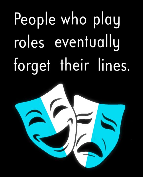 People Who Play Roles - White Text - Designs By Nimros - Digital Art ...