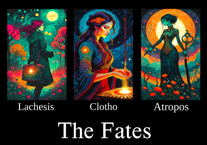 The Fates - The Moirai - Designs By Nimros - Digital Art & AI, Fantasy ...