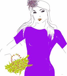 Lady in Purple
