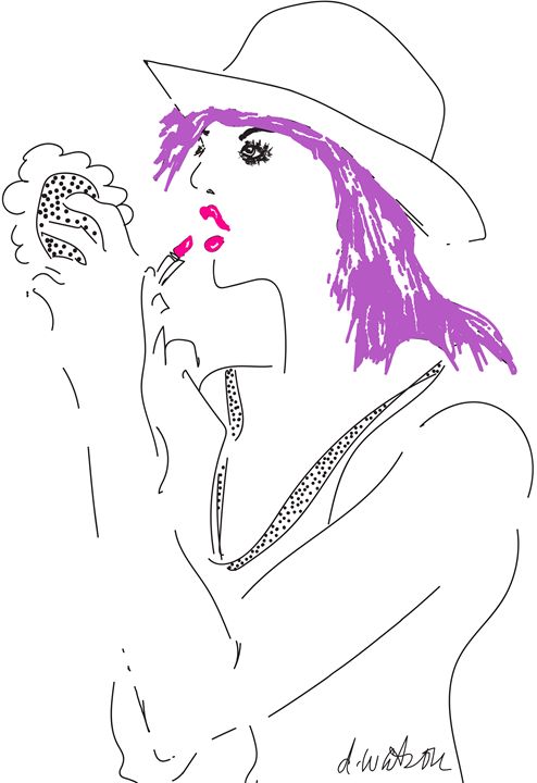 Fuchsia Lipstick - Darlene Watson