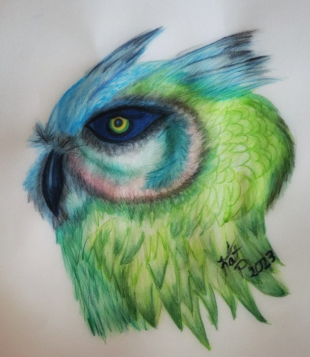 Owl - Kat Preston Art - Drawings & Illustration, Animals, Birds, & Fish ...