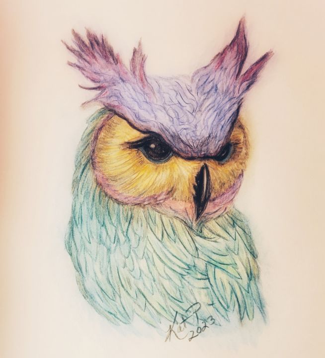 Owl - Kat Preston Art - Drawings & Illustration, Animals, Birds, & Fish ...