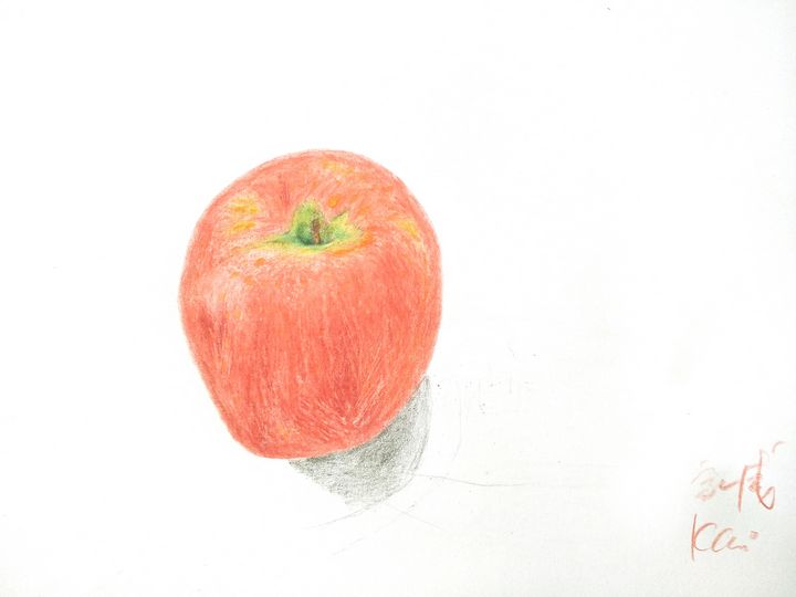 画苹果 家威绘画 How to Draw Apple by Kavi C - 家威绘画 Kavi Art Class