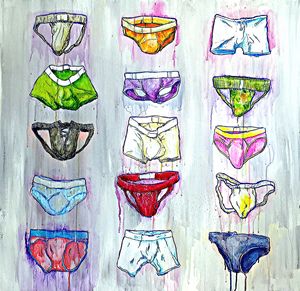 Brute Underwear - Rushing Ink - Paintings & Prints, Fantasy & Mythology,  Fantasy Men & Women, Males - ArtPal