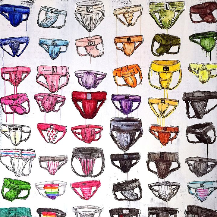 Rainbow Jocks - Rushing Ink - Paintings & Prints, Sports & Hobbies, Other  Sports & Hobbies - ArtPal