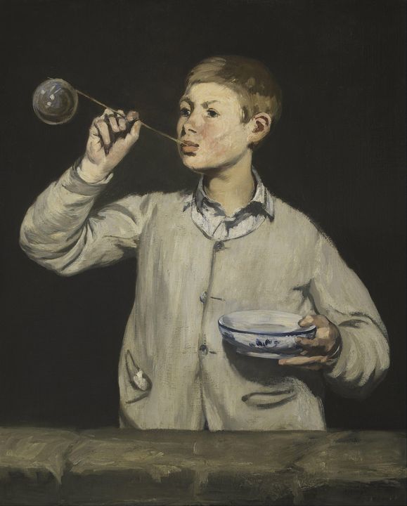 Édouard Manet~Boy Blowing Bubbles - Treasury Classic