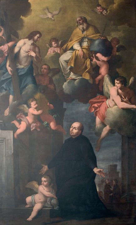 Giacomo Pavia~Vision of St. Ignatius - Treasury Classic - Paintings ...