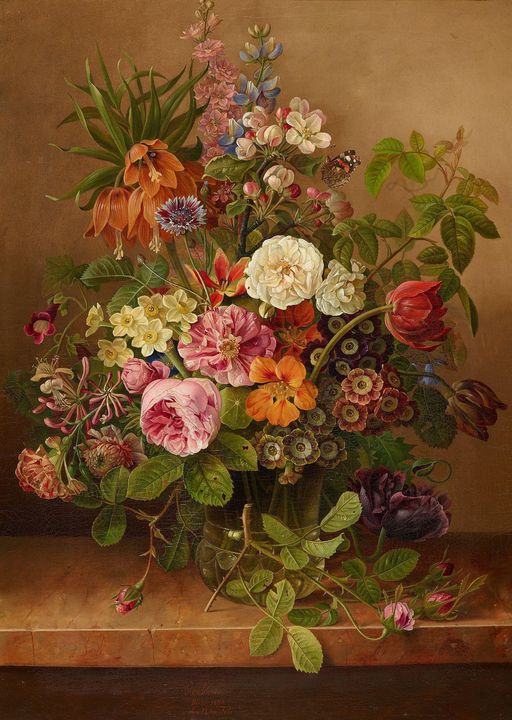 Gottfried Wilhelm Voelcker~Flower st - Treasury Classic - Paintings & Prints,  Ethnic, Cultural, & Tribal, African American - ArtPal