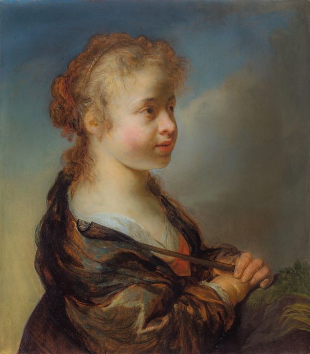 Govaert Flinck~Portrait of a girl as - Treasury Classic - Paintings ...