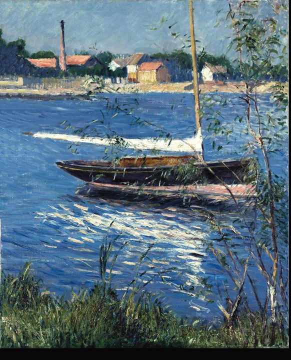 Gustave Caillebotte~Boat Moored on t - Treasury Classic - Paintings ...