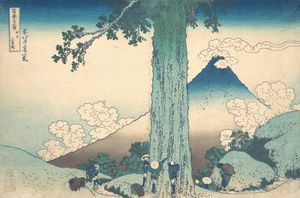 Hokusai~冨嶽三十六景　甲州三島越Mishima Pass in