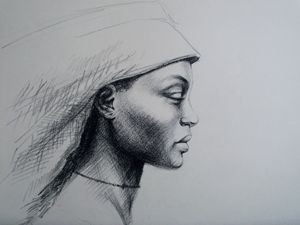 Portrait of an african woman.