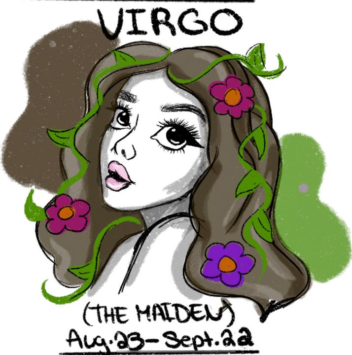 How To Draw Zodiac Sign Virgo Step by Step Drawing Guide by Dawn   DragoArt