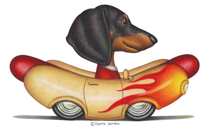 Danny the Dachshund - Danny Gordon Art - Drawings & Illustration ...