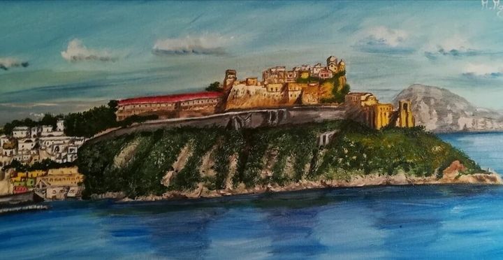 Procida ..Torre Murata - Emozioni su tela