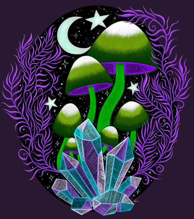 Crystal Mushroom Trees Crystal Mushroom Trees