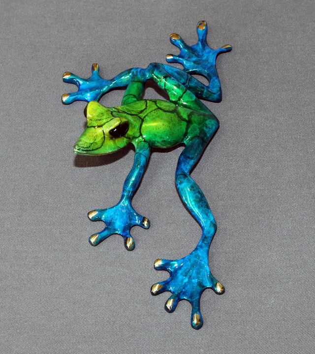 Slider Bronze Frog - Bronze By Barry Stein