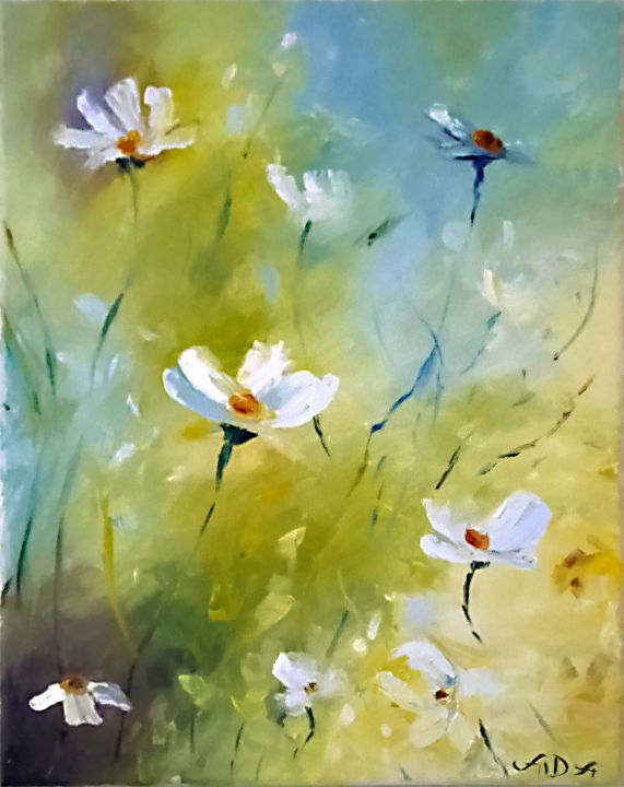 Summer show aida manar paintings prints flowers plants trees