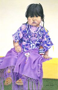 Indian Girl #4 - Bruce J. Nelson Art