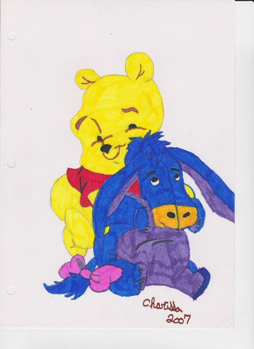 POOH BEAR AND FRIEND - charissa's creations