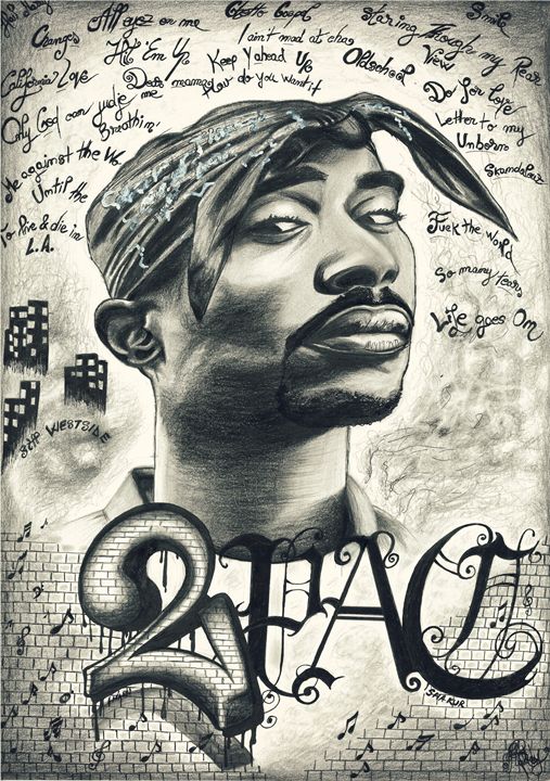 Tupac Shakur on Behance | Tupac art, Hip hop artwork, Rapper art