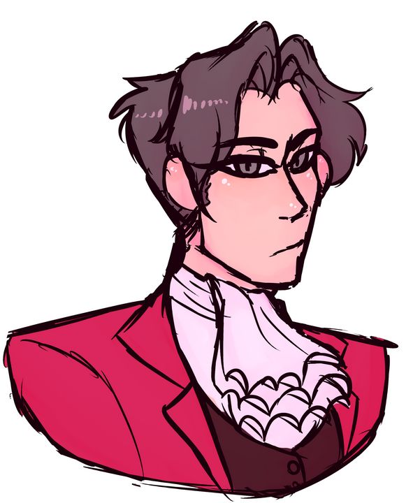 Miles Edgeworth Doodle - Michael Byrd - Drawings & Illustration 