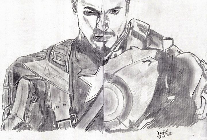 Sneak Peek - Captain America Lineart by CaptainSguiggle on DeviantArt