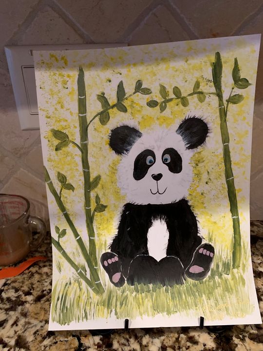 Happy Panda - Kathi Jacobs Fodor - Paintings & Prints, Animals, Birds ...