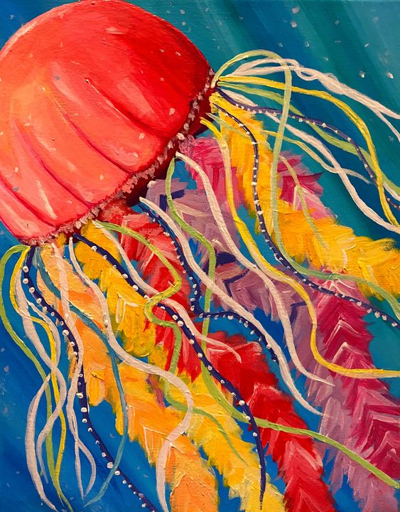 Exuberant Jelly - art by Kaylee - Paintings & Prints, Animals, Birds ...