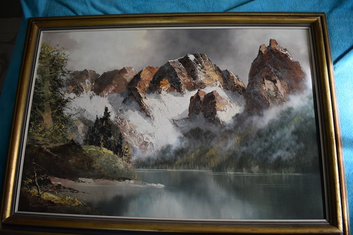 Austrian Alps & Mountain Lake - Collectable Art
