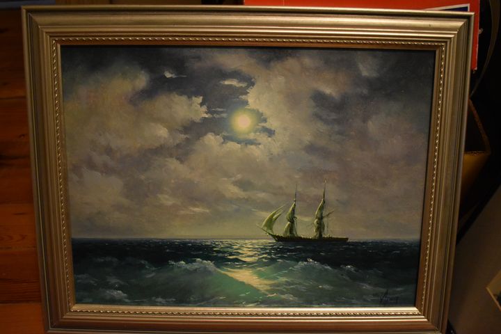 Tall Ship in Moonlight  SOLD - Collectable Art