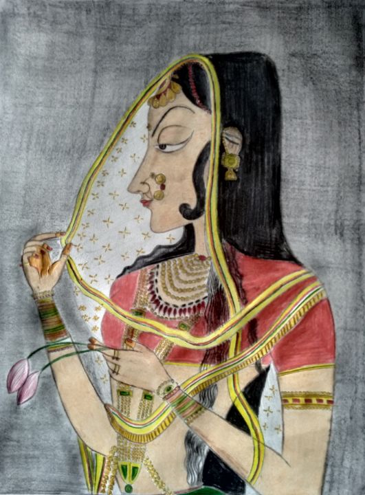 Buy RadhaBani Thani Handmade Painting by REEWA VIJAYVARGIYA  CodeART867168527  Paintings for Sale online in India
