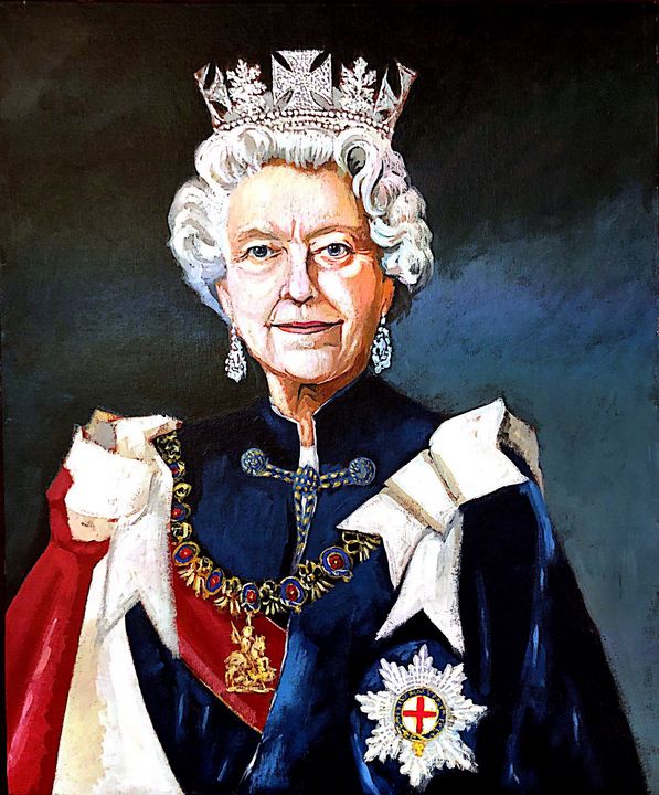 HM The Queen (ASJ) - Orleans Heraldry & Fine Art - Paintings & Prints ...