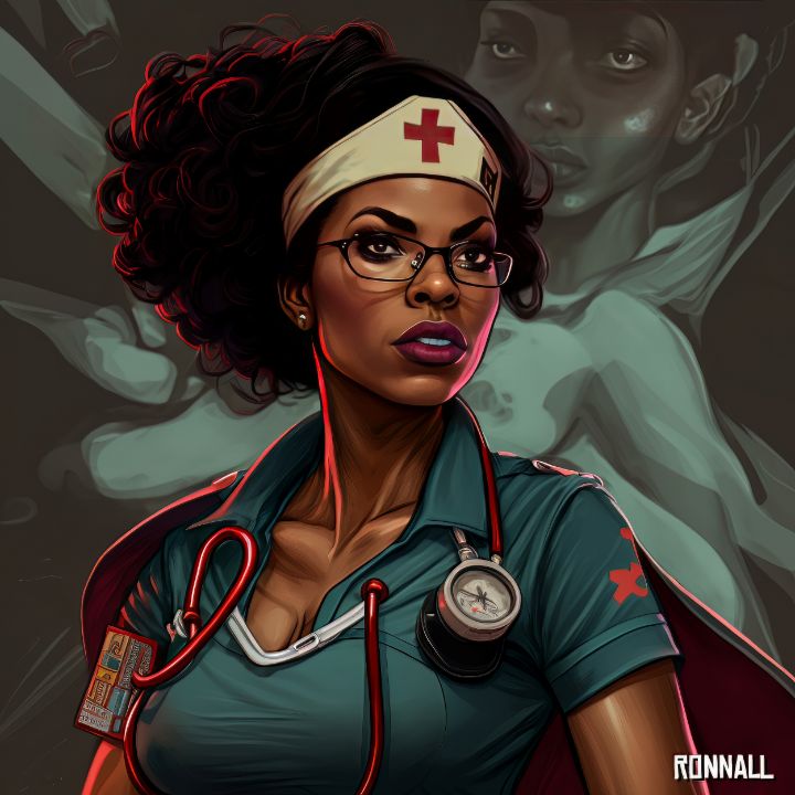 Hero Nurse #1 - Ronnall Art - Digital Art & AI, People & Figures ...