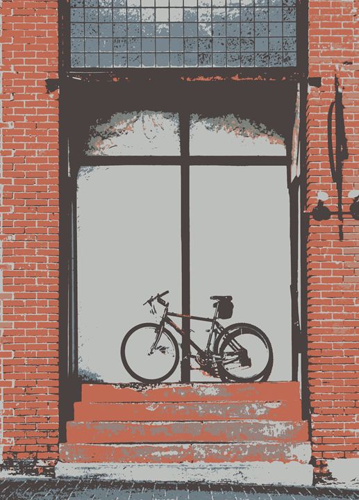 Bike in Doorway - Rachel Vdolek