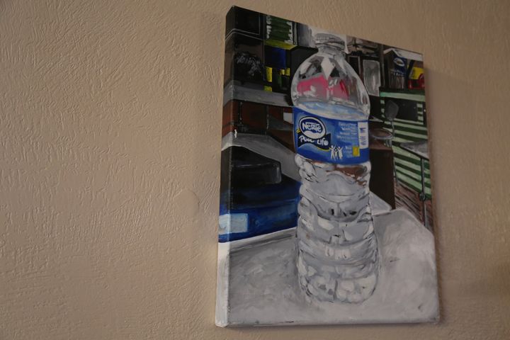 Realism Painting of Bottled Water - Dream of Me