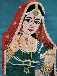 100% Hand made Embroidered painting