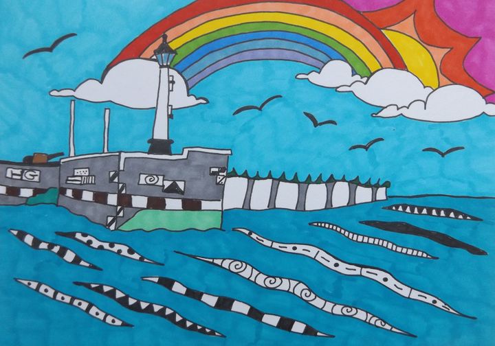 Bridlington Harbour - Nelly Doodles and Art