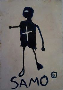 Jean Michel Basquiat NYC'80 postcard