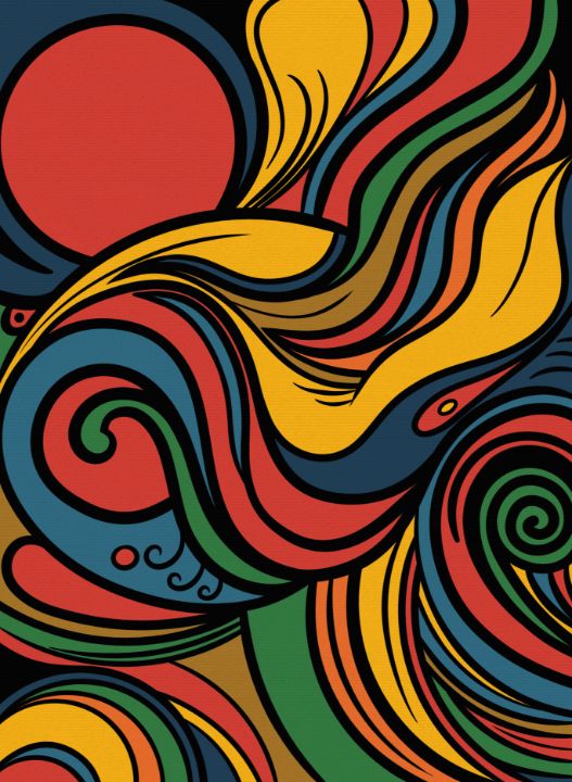 Once in a Dream - Chaotic World - Digital Art, Abstract, Color