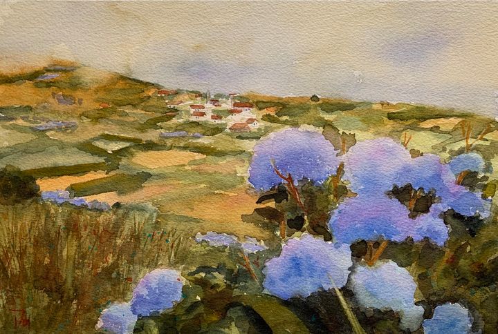 Azores in blue - Shelly Du