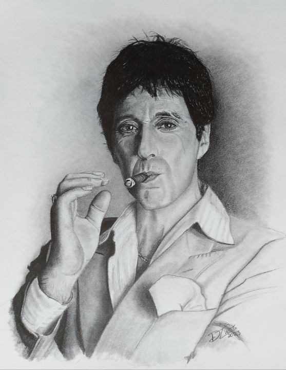 Al Pacino as Tony Montana Drawing by Josh Roop  Saatchi Art